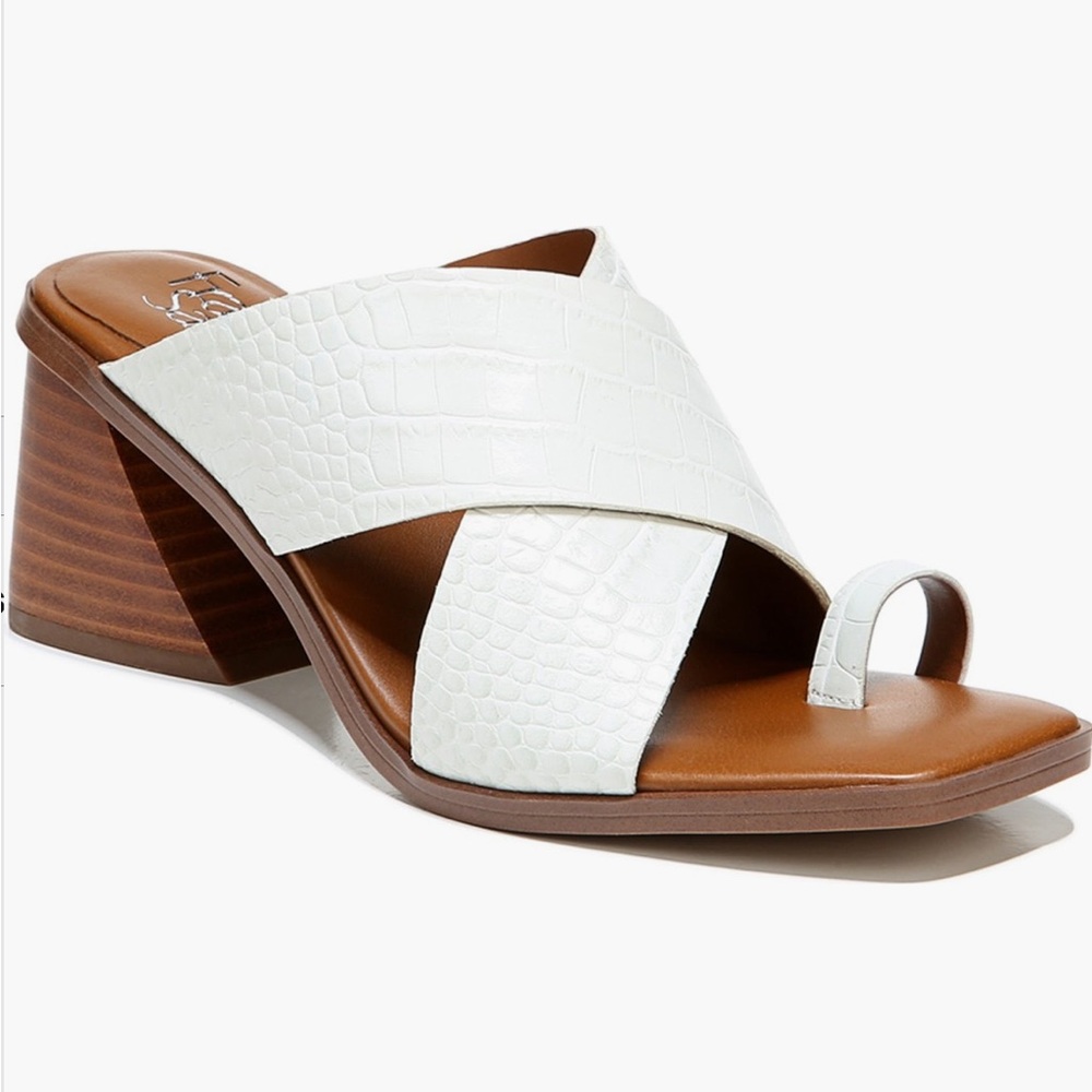 Franco Sarto Safia Block Heel Criss-Cross Sandals